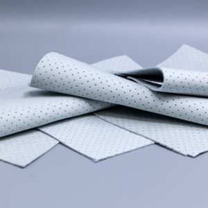 Glattleder Fetzen weiß Gelocht dicke 1,2mm bis 1,5mm